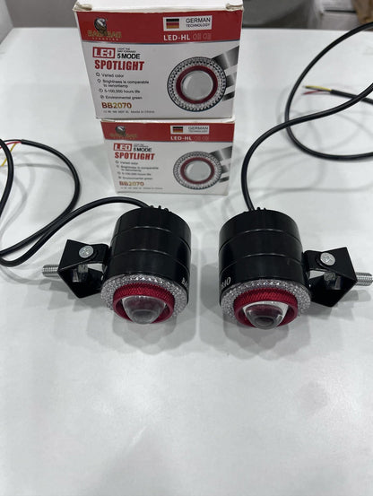 Baobao BB2070 RGB DRL Fog Lights (Set of 2) – Multi-Color Bluetooth Controlled