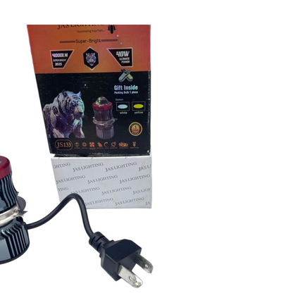 JAS JS-133 40W Dual Color LED Projector Headlight | 4000 Lumens with Free Parking Bulb