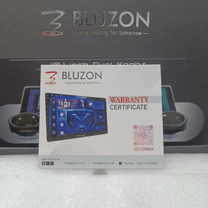 BLUZON 10.1-Inch Android 13 Car Infotainment System | QLED IN-CELL Display | 4GB RAM 64GB ROM