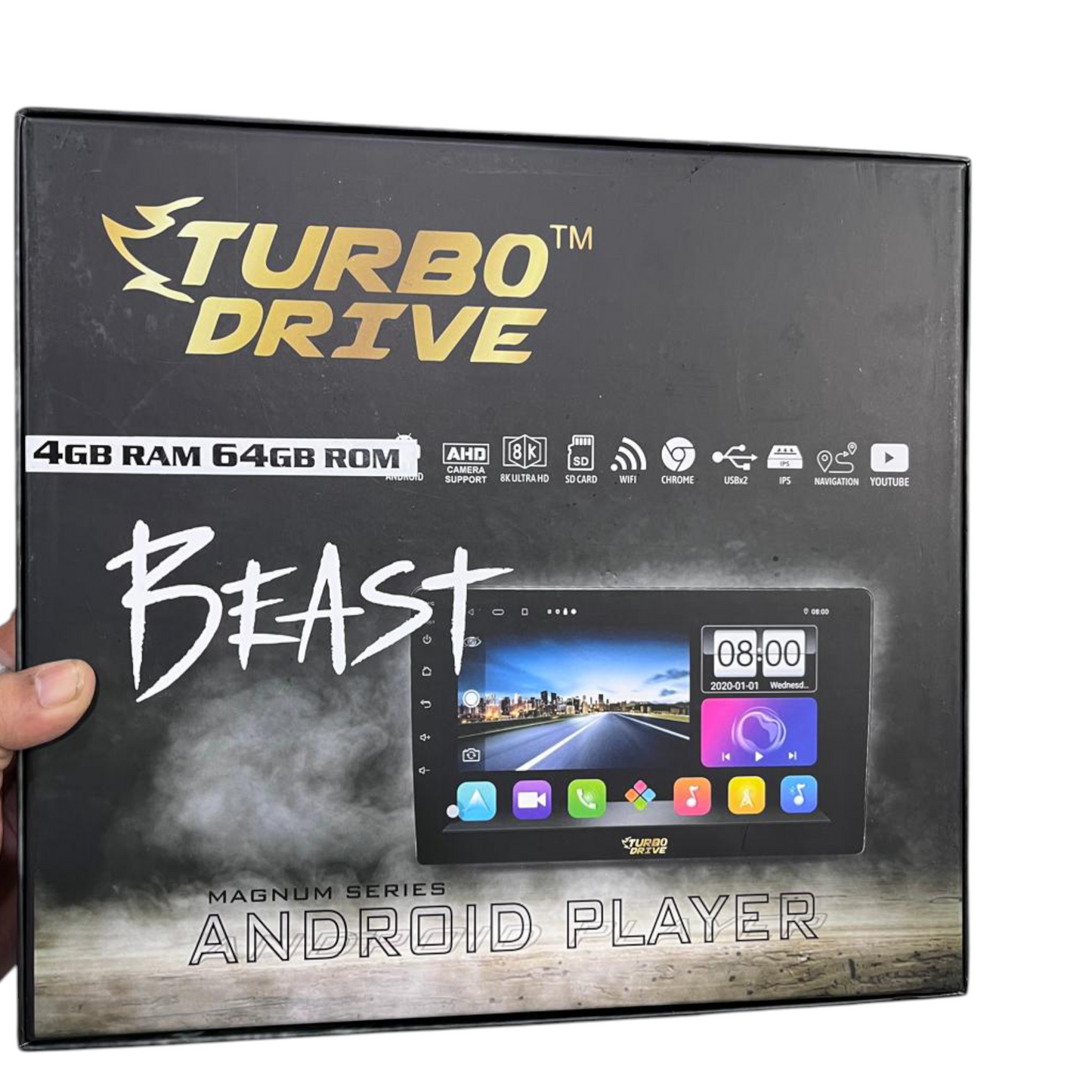 TURBO DRIVE BEAST Magnum Series Android Player with 2 year guarantee