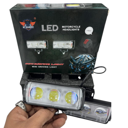 Karry 5-in-1 LED Fog Light 60W (Set of 2) – Free Switch | Waterproof | 5 Function Fog Lamps | 6 Months Replacement Guarantee