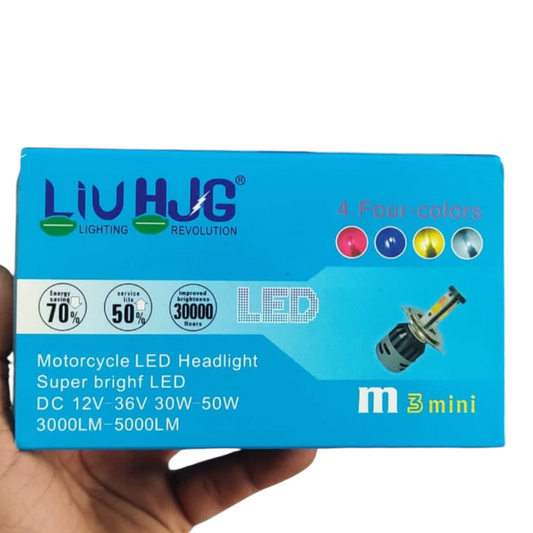 HJG M3 80W 4-Colour LED Headlight (1 Piece) – Original | 1-Year Replacement Guarantee