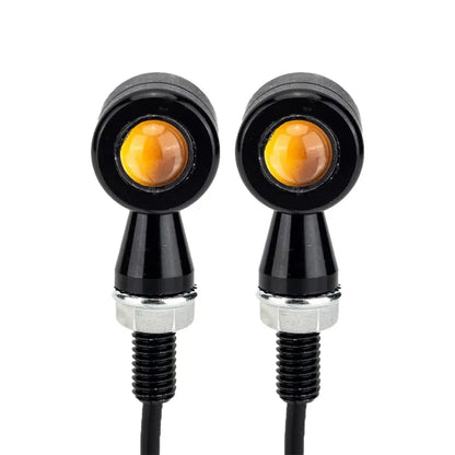 Aluminium Body Universal Small Front Rear Jet Indicator Turning Blinker Light (4Pcs)