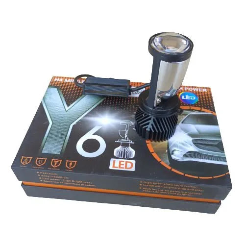 Y6 90W Mini Lens Projector Headlight ( Pack of 1 )