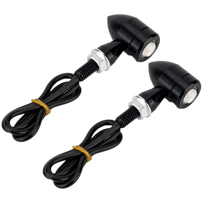 Aluminium Body Universal Small Front Rear Jet Indicator Turning Blinker Light (4Pcs)