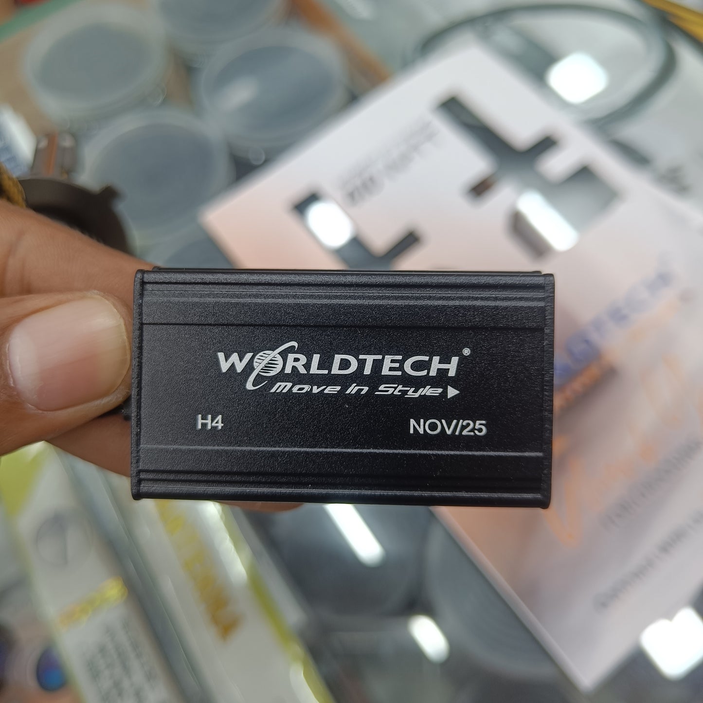 WorldTech 410W AI TRI-Color App Control LED Headlight | Bluetooth 5.0 | Weather Adaptive Lighting