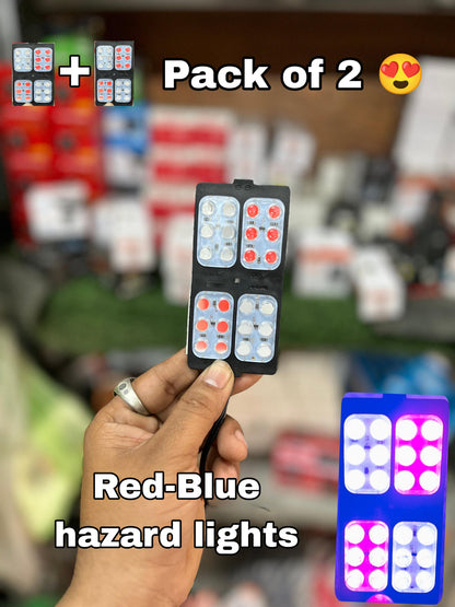 2 Colour Light RGB Hazard Light (2 Pcs)