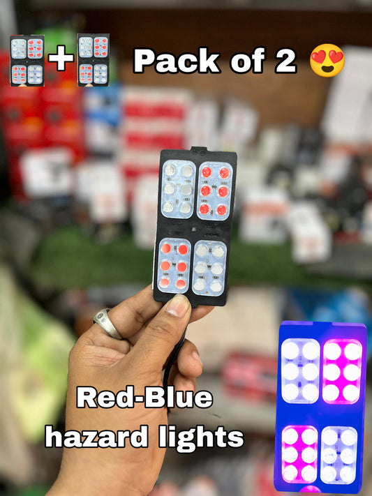 2 Colour Light RGB Hazard Light (2 Pcs)