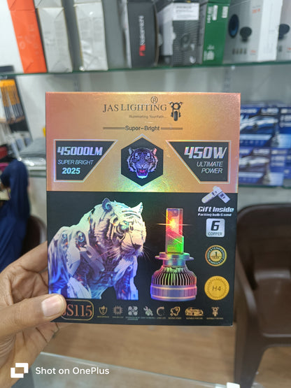 JAS 450W (H4) LED Headlight – Super Bright Performance for Ultimate Visibility ( 1 Year Warranty )