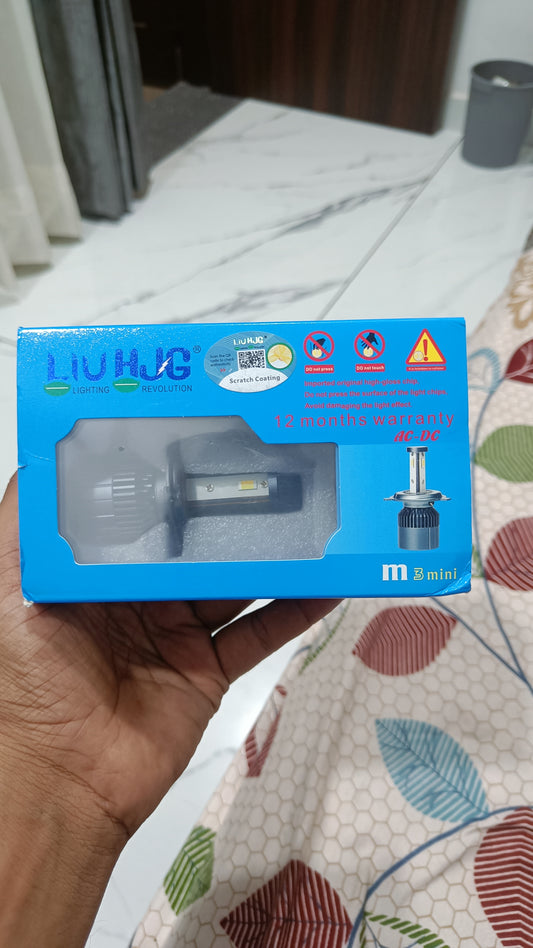 HJG 120W Remote Control Headlight in Dual Colour & Flashing Mode