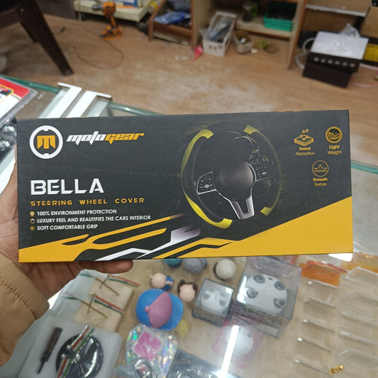 Carbon Steering Wheel Cover Bella X1 – Premium Anti-Slip Universal Fit for Cars