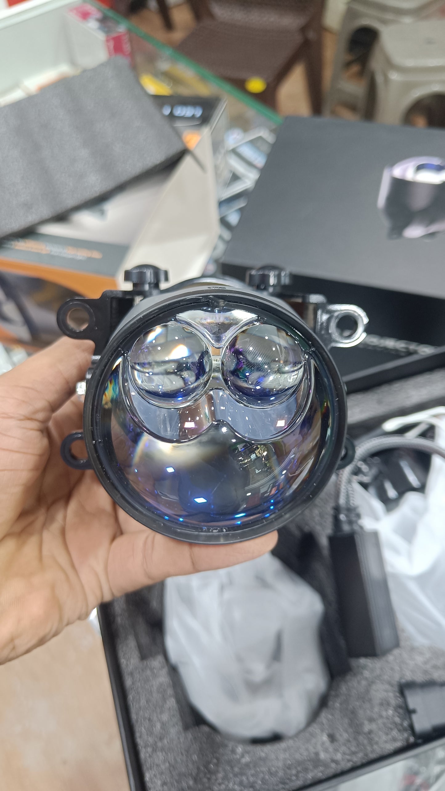 Maxlink 130W ML-970 Blue 2 Eye LED Projector Fog Lamp Headlight