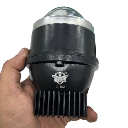 Karry 3-Inch Tri-Color Bi-LED Projector Fog Lights (Set of 2) – 200W Output | Yellow/White/Combo | 2-Year Replacement Guarantee