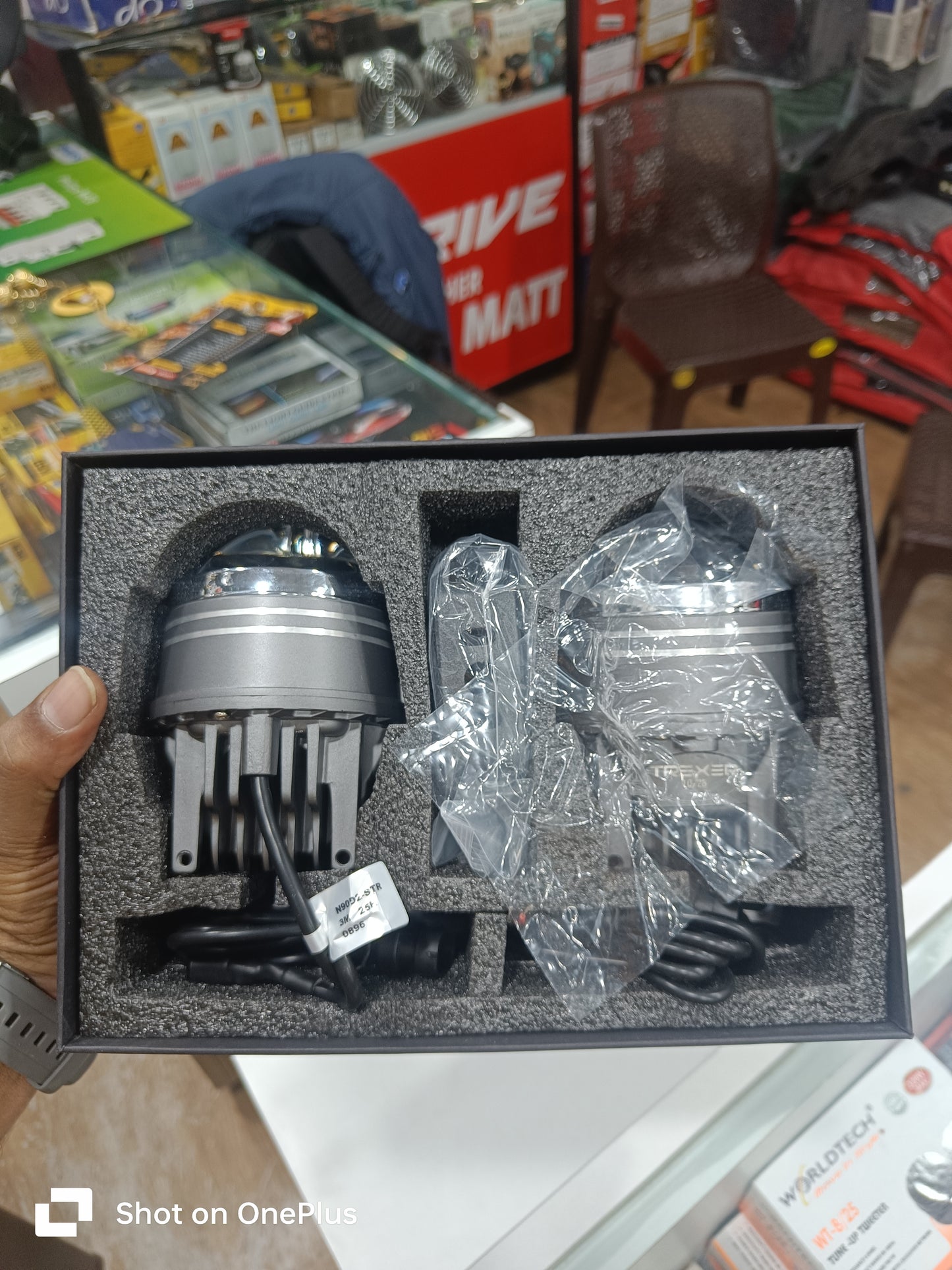 TREXER 225W Tri-Colour Heavy Laser Beam Fog Lamp (1 Pc) | Ultra Bright Yellow/White/Warm White| Laser Modes | 2-Year Replacement Warranty